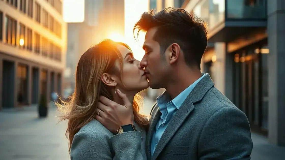 Como o beijo revela seu interesse e atitude