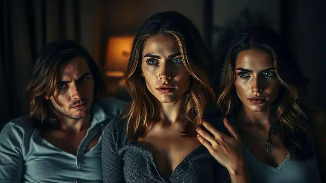 Como o drama influencia na intensidade das histórias a três