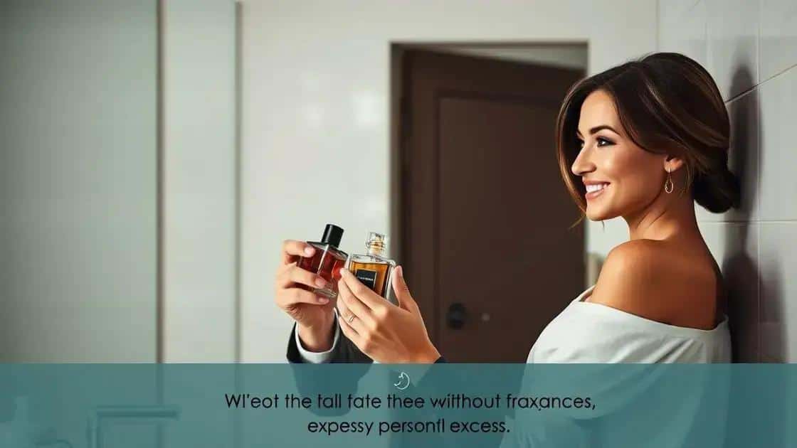 o que evitar na escolha do perfume para não passar a mensagem errada