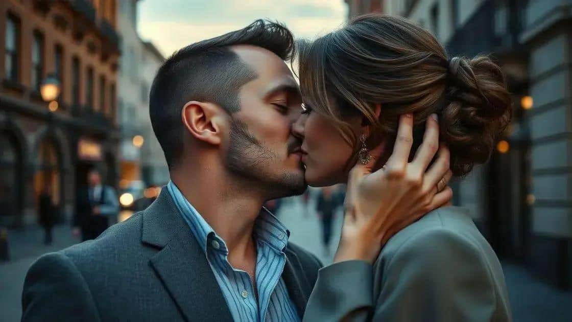 O que passa na mente feminina durante o beijo