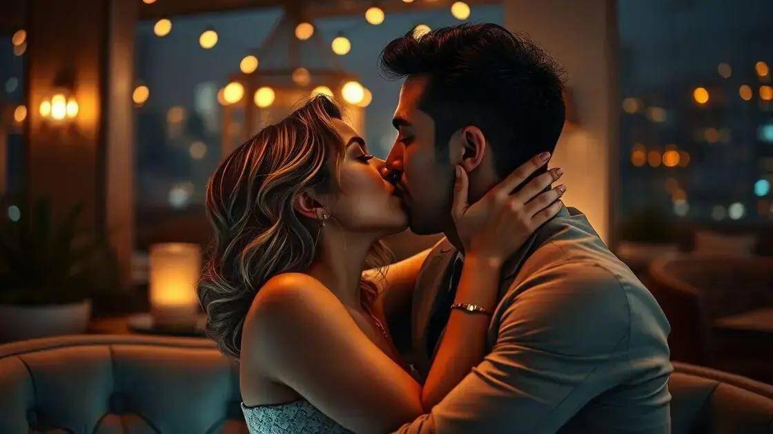 O que realmente acontece na mente feminina durante um beijo demorado