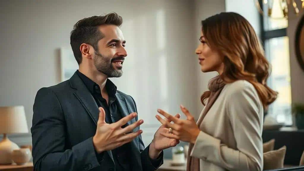 Linguagem corporal que complementa uma boa conversa