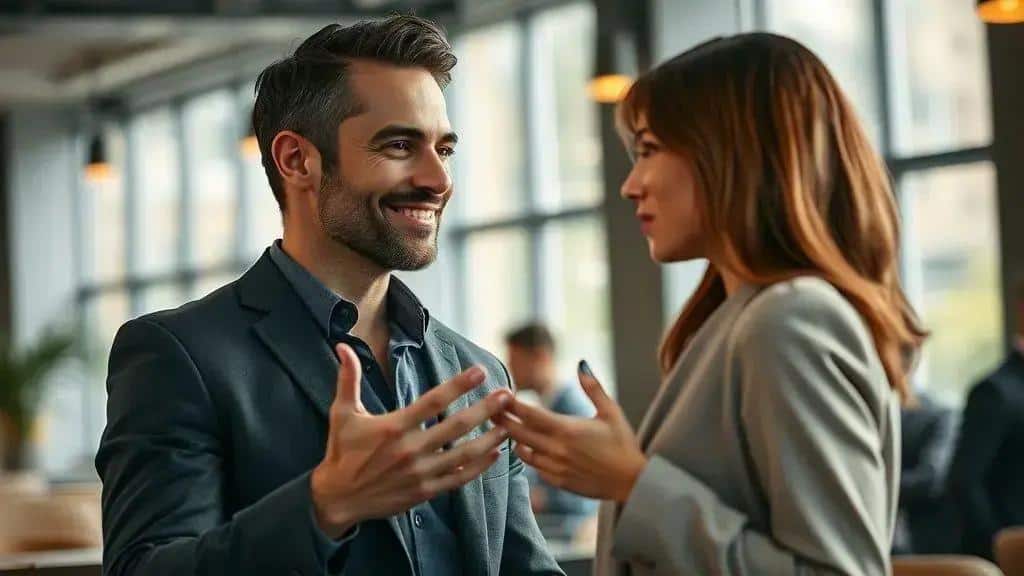 Linguagem corporal que transmite confiança e atração